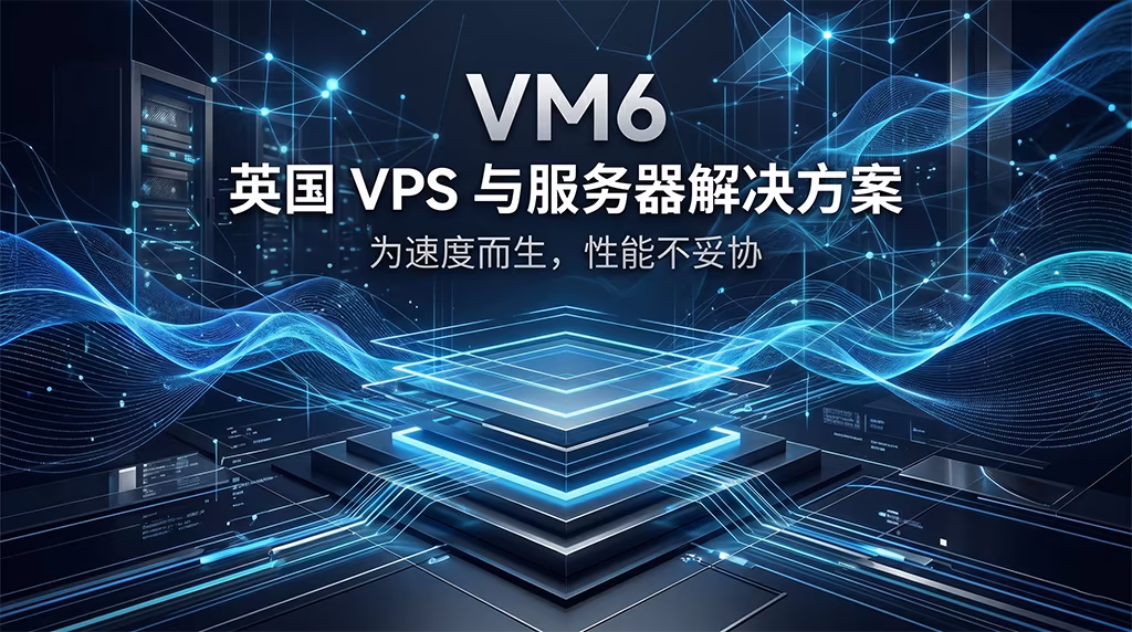 VM6英国VPS与服务器解决方案,为速度而生,性能不妥协